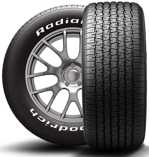 BFGoodrich - Radial T/A - dezén pneumatiky a pohľad na bočnicu