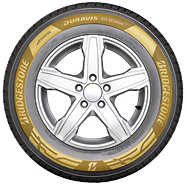 Bridgestone Duravis AllSeason - ochranné rebro bočnice