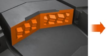 3D lamely zvýšený nájazd a trakcia