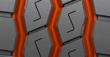 Hankook Smart Work AM11 - Kľukatá trakčná drážka.