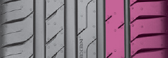 Nexen NFera Sport - popis dezénu - široký dizajn vonkajšieho bloku