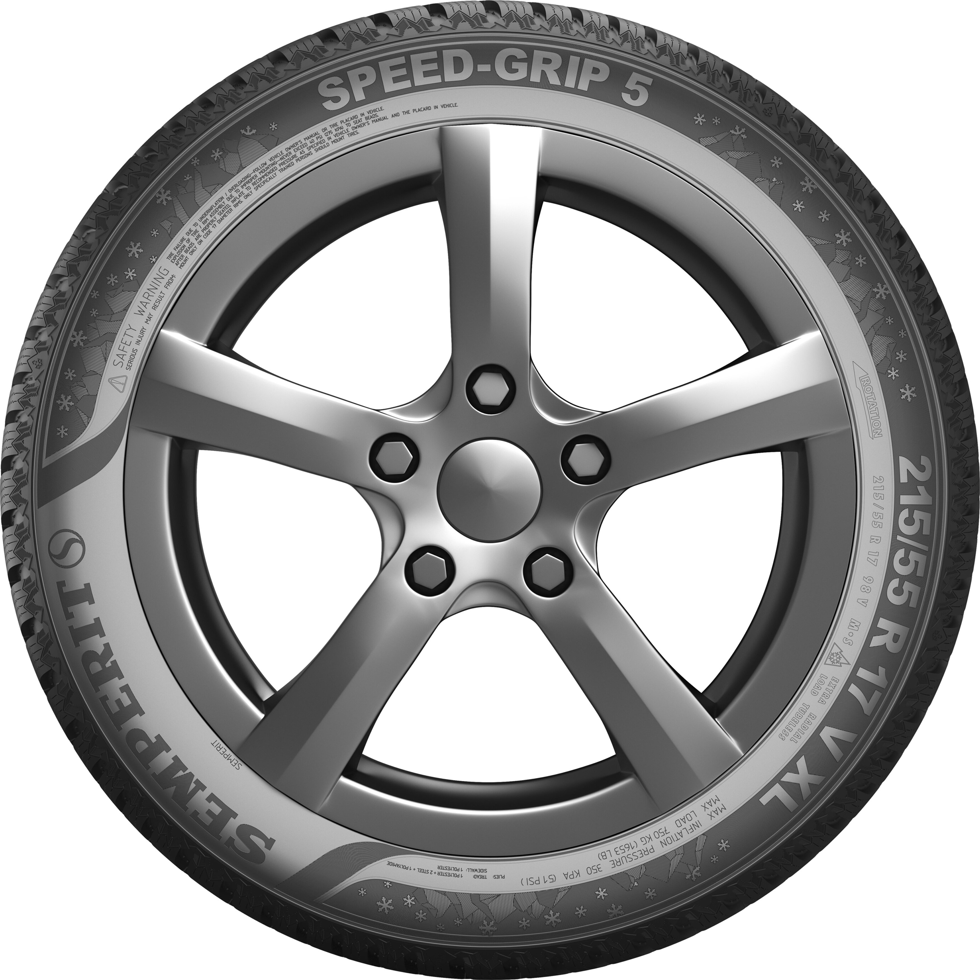 Semperit - Speed Grip 5 - pohľad na bočnicu Semperit - Speed Grip 5 - pohľad na bočnicu