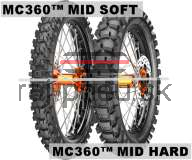 Metzeler MC360 Mid 63M TT Hard NHS R Rear